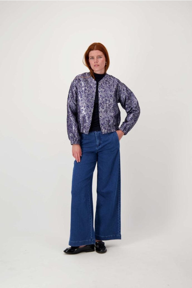 JACQUARD GLANS JASJE 0310 033 NIGHT BLUE